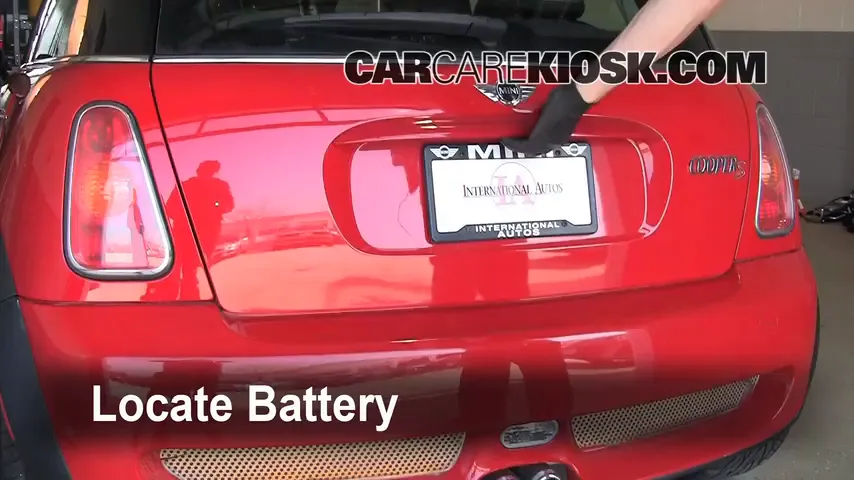 2004 Mini Cooper S 1.6L 4 Cyl. Supercharged Battery Replace